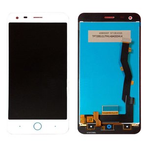 Дисплей для ZTE Blade S6 Plus, белый, без рамки