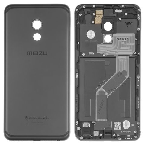 Задняя панель корпуса для Meizu Pro 6, черная