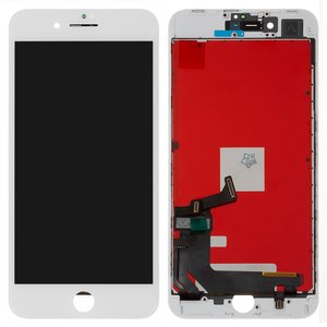 Дисплей для iPhone 8 Plus, белый, с рамкой, Copy, tianma