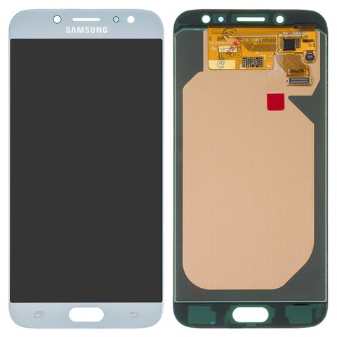 Дисплей для Samsung J730 Galaxy J7 2017 , блакитний, без рамки, Оригінал переклеєне скло 