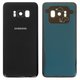 Задняя панель корпуса для Samsung G950F Galaxy S8, G950FD Galaxy S8, черная, со стеклом камеры, полная, Original (PRC), midnight black