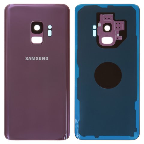 Задня панель корпуса для Samsung G960F Galaxy S9, фіолетова, повна, із склом камери, Original PRC , lilac purple