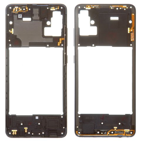 Середня частина корпусу для Samsung A515 Galaxy A51, чорна