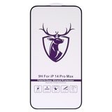 Захисне скло All Spares для Apple iPhone 14 Pro Max, сумісне з чохлом, Full Glue, чорний, HD deer
