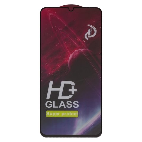 Захисне скло All Spares для Realme C51, C53 NFC, Narzo N53, Note 50, сумісне з чохлом, Full Glue, чорний, шар клею нанесений по всій поверхні