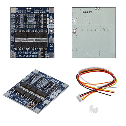 BMS контролер 4S, 30 A, 14,8 B, для LiFePo4 акумуляторів, #HX 4S F30A