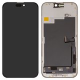 Дисплей для iPhone 15 Pro Max, чорний, з рамкою, High Copy, (OLED), YK OEM hard