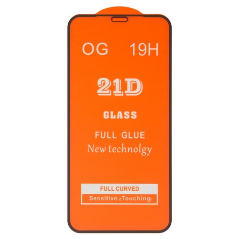 Защитное стекло для Apple iPhone 11 Pro, iPhone X, iPhone XS, совместимо с чехлом, Full Glue, без упаковки , черный, cлой клея нанесен по всей поверхности