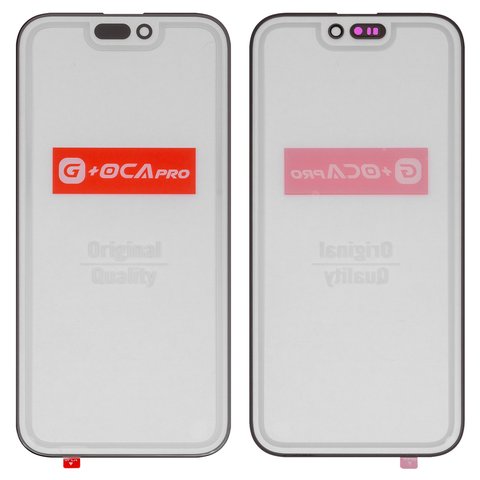 Стекло корпуса G+OCA PRO для iPhone 16 Pro Max, с OCA пленкой, черное