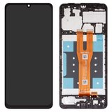 Дисплей для Samsung A065 Galaxy A06, чорний, з рамкою, High Copy