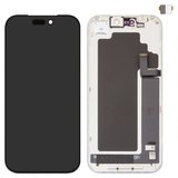 Дисплей для iPhone 17 Pro, черный, с рамкой, High Copy, (AMOLED), GX OEM soft, 120Hz