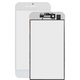 Housing Glass compatible with iPhone 7, (with OCA film, with frames, white)
