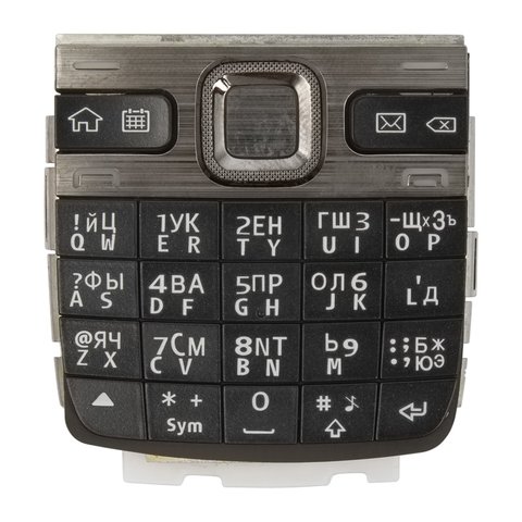 Keyboard compatible with Nokia E55, black, russian 