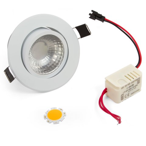 LED Downlight DIY Kit COB 3 W warm white 