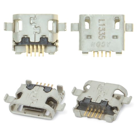 Charge Connector compatible with HTC Desire 300, Desire 500, Desire 820, 5 pin, micro USB type B 