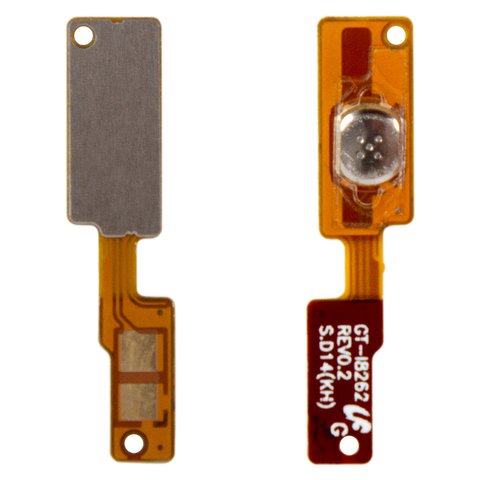 Flat Cable compatible with Samsung I8262 Galaxy Core, menu button, with components 