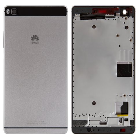 Housing compatible with Huawei P8 GRA L09 , black 