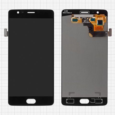 Дисплей для OnePlus 3 A3003, 3T A3010, черный, без рамки, Original PRC 