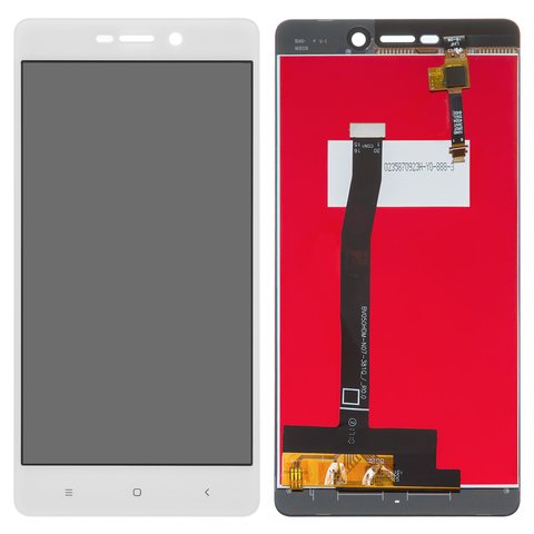LCD compatible with Xiaomi Redmi 3, Redmi 3S, Redmi 3S Prime, Redmi 3X, white, without frame, High Copy, 2015816, 2016031 
