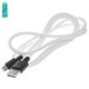 Cable USB Hoco X29, USB tipo-A, micro USB tipo-B, 100 cm, 2 A, blanco, #6957531089742