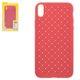Case Baseus compatible with iPhone X, (red, braided, silicone) #WIAPIPHX-BV09