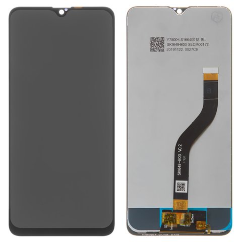 LCD compatible with Samsung A207 Galaxy A20s, black, without frame, original change glass 