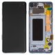 LCD compatible with Samsung G973 Galaxy S10, (dark blue, with frame, Original, service pack) #GH82-18850C/GH82-18835C
