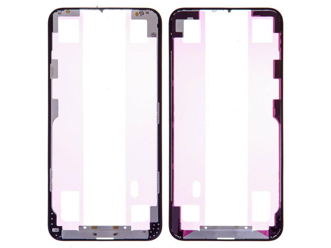 Vidrio de carcasa puede usarse con iPhone 11, con película OCA, con marcos,  negro - GsmServer