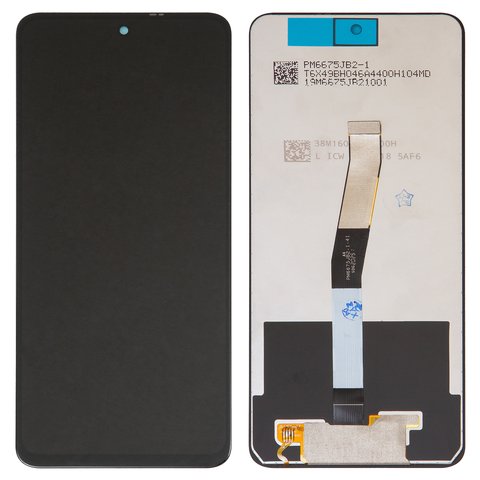 LCD compatible with Xiaomi Redmi Note 9 Pro, Redmi Note 9S, black, without frame, original change glass  , M2003J6B2G, M2003J6A1G 