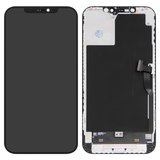 LCD compatible with iPhone 12 Pro Max, (black, with frame, change glass)