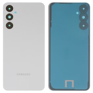Housing Back Cover compatible with Samsung A057 Galaxy A05s, white, with camera lens, silver 