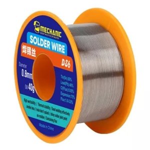Estaño Mechanic DS6, Sn 60% , Pb 40%, flux 1 3%, 0,8 mm, 40 g