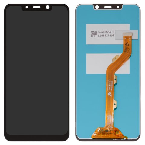 LCD compatible with Tecno Spark 3 Pro KB8 , black, without frame, High Copy, FPC6202 4 Q 