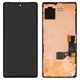 LCD compatible with Google Pixel 7, (black, with frame, original (change glass) , GVU6C, GQML3)