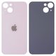 Housing Back Cover compatible with iPhone 13, (pink, no need to remove the camera glass, Original (PRC), big hole)