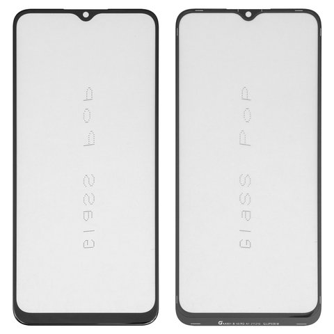 Housing Glass G+OCA PRO compatible with Realme C21Y, C25Y, with OCA film, black 