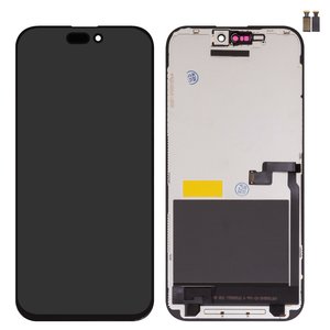 Дисплей для iPhone 16 Pro Max, черный, с рамкой, AAA, TFT , ZY, LTPS FHD