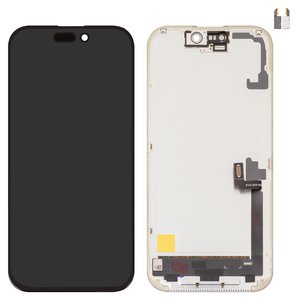 LCD compatible with iPhone 17, black, with frame, HC, OLED , DD OLED hard 