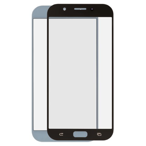 Housing Glass compatible with Samsung A720F Galaxy A7 2017 , dark blue 