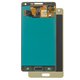 LCD compatible with Samsung A500 Galaxy A5, (golden, without frame, High Copy, (OLED))