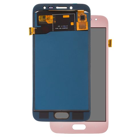 LCD compatible with Samsung J250 Galaxy J2 2018 , J250 Galaxy J2 Pro 2018 , pink, with light adjustable, Best copy, without frame, Copy, TFT  