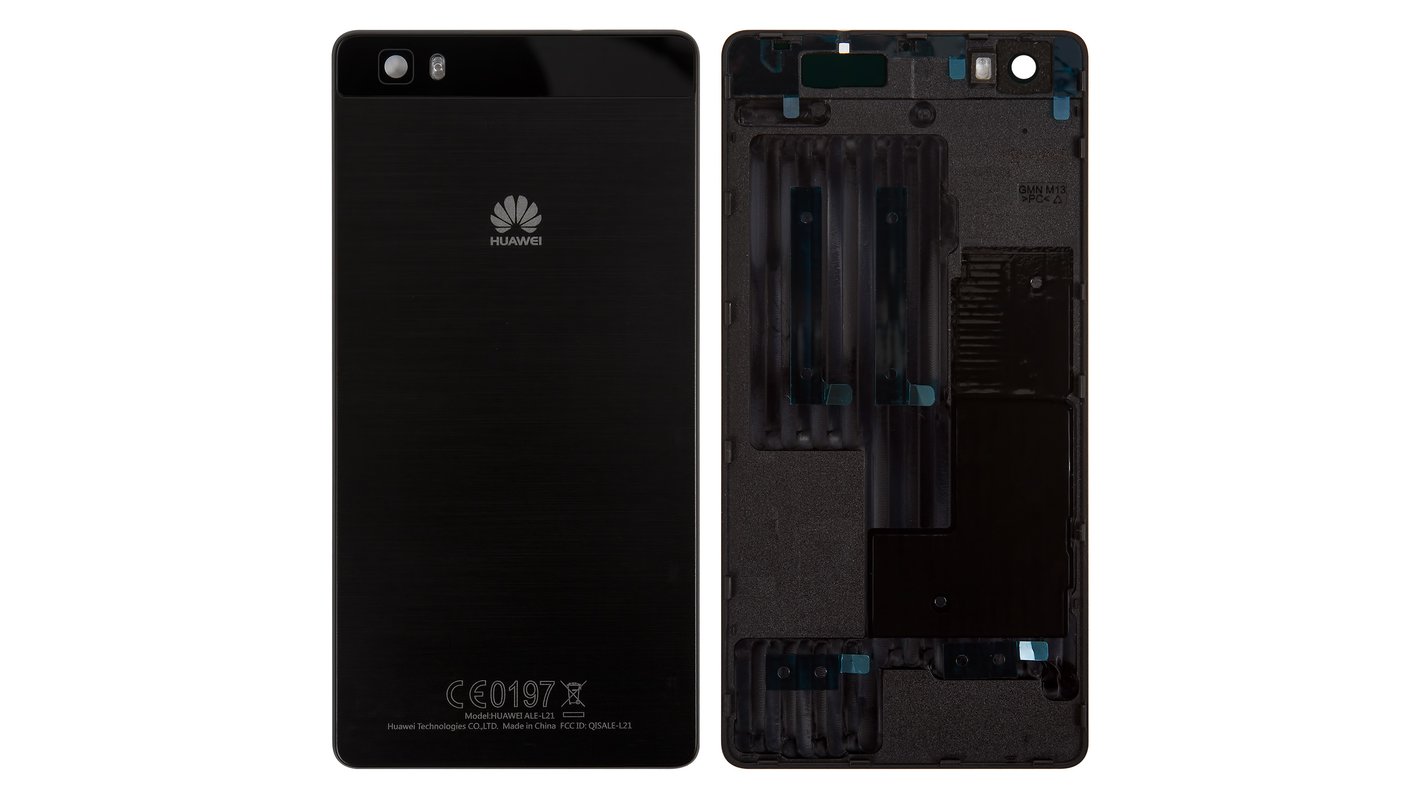 Housing Back Cover compatible with Huawei P8 (ALE L21), (black) - GsmServer