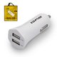 Car Charger Awei C-300, (12 V, (2 USB outputs 5V 2.4A), white, 12 W)