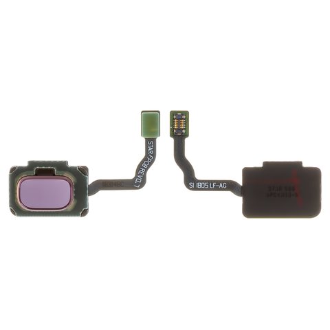 Flat Cable compatible with Samsung G960F Galaxy S9, G965F Galaxy S9 Plus, for fingerprint recognition Touch ID , purple 