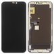 LCD compatible with iPhone 11 Pro, (black, with frame, HC, (OLED), GX OEM hard)