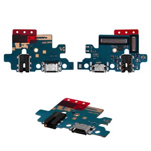 Flat Cable compatible with Samsung A405F DS Galaxy A40, headphone connector, charge connector, with microphone, High Copy 