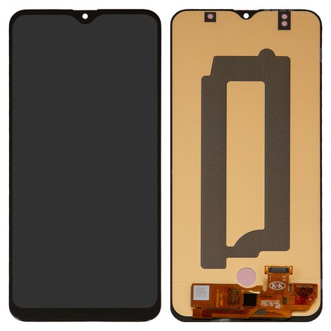 LCD compatible with Samsung A307 Galaxy A30s, black, without frame, High Copy, original LCD size, OLED  