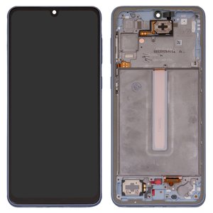 LCD compatible with Samsung A336 Galaxy A33 5G, dark blue, with frame, Original PRC  