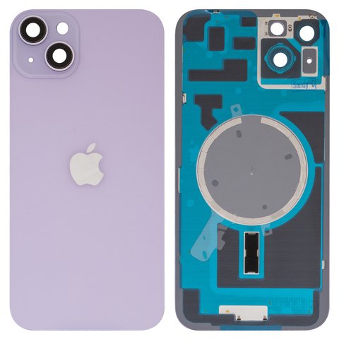 Housing Back Cover compatible with iPhone 14 Plus, purple, with camera lens, PRC, purple 