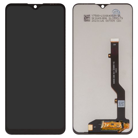 LCD compatible with ZTE Blade A7S 2020 , black, without frame, High Copy, SKI649 B08 V0.1 